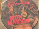 IRON MAIDEN Live In Sweden RARE Picture Disc