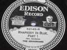 Edison Electric Diamond Disc Record 52145 Gershwin Rhapsody In Blue