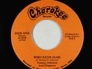 70s Soul Funk 45 - Tommy Johnson/Elegance - Who Says/Take Me Back - Cherokee VG+