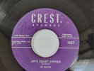 Rockabilly 45 - Bo Davis - Let's Coast Awhile - Crest 1027 Original