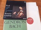 Bach / Maurice GENDRON cello 3LP FRENCH PHILIPS A.02397/99.L  SIGNED NMINT