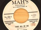 BILLY KENT - TAKE ALL OF ME / YOUR LOVE - DOO WOP 45 PROMO MAH'S