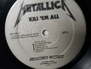 Metallica – Kill 'Em All LP 1983 Megaforce – 1st Press [Siver Label] No Cover VG