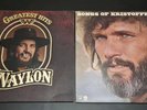 Waylon Jennings Greatest Hits 1979 & Songs of Kris Kristofferson Vinyl LP Lot