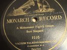 Monarch 78 RPM Burt Shepard - A Midsummer Night’s Dream 1510 V++ Victor