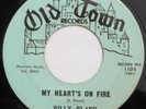 BILLY BLAND My Heart’s On Fire OLD TOWN 45 mod popcorn soul 1961 VG+ HEAR