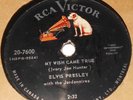 RCA Victor 20-7600 Elvis Presley A Big Hunk O' Love / My Wish Came True 78 RPM E