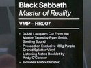 2024 Black Sabbath Master Of Reality VMP Purple Orchid Splatter Vinyl Sealed New