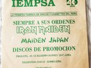 IRON MAIDEN Maiden Japan LP Rare PROMO Peeruvian