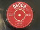 The Who My Generation UK Export Decca 45 AD 1001 Very Rare