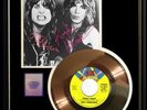 OZZY OSBOURNE RANDY RHOADS CRAZY TRAIN GOLD RECORD W-PRINTED SIGNED AUTOGRAPHS