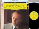 MAURIZIO POLLINI Piano Sonatas Nos.2 & 3 CHOPIN 1986 ED1 DGG DIGITAL LP MINT