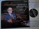 SXL 6041 Brahms Piano Sonata in F minor etc. / Clifford Curzon W/B
