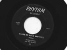 ROCKABILLY 45 -JACKIE GOETROE -  RAISED ON ROCK AND ROLL  -HEAR - 1958 RHYTHM