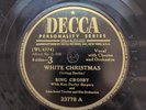 78 RPM White Christmas God Rest Ye Merry Gentlemen Bing Crosby Decca 23778