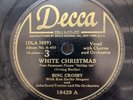 78RPM White Christmas Let's Start The New Year Right Bing Crosby Decca 18429