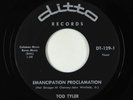 R&B Soul Popcorn 45 - Tod Tyler - Emancipation Proclamation - Ditto VG++