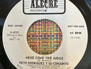 PETER RODRIGUEZ - Here Come The Judge / RARE LATIN SOUL BOOGALOO EX+ Promo