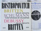 ROSTROPOVICH & BRITTEN SCHUMANN DEBUSSY CELLO SON. DECCA ED.1 UK WBg SXL 2298 NM