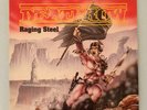 DEATHROW - RAGING STEEL + INNER + INSERT - 1987 GERMAN ISSUE - EX