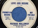 NORTHERN SOUL Patrice Holloway; Love And Desire; Capitol;  VG+; Promo Copy