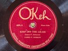 Okeh 4495 James P Johnson CAROLINA SHOUT iconic Harlem Stride 78rpm 1921 JAZZ E-