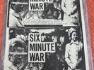 SIX MINUTE WAR  - ORIGINAL PUNK ANARCHO FLYER LONDON CRASS