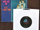Beatles 45 and Picture Sleeve 1964 Love Me Do, RARE Black Tollie EX/NM Vinyl