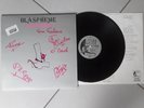 BLASPHEMY * VAMPYR DESIRE * 1985 33T LP * INNER * AUTOGRAPHED, AUTOGRAPHS