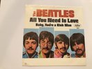 Beatles - All You Need Is Love 45 Picture Sleeve 1967 Nice NM-