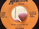RARE Psych Funk 45 LES PARSON Music Turns Me On NM Breaks Northern Soul *