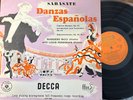 RUGGIERO RICCI - LOUIS PERSINGER / SARASATE Danzas Espanolas   / DECCA  LXT 2930