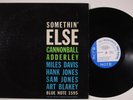 CANNONBALL ADDERLEY Somethin' Else BLUE NOTE LP mono w 63rd RVG deep groove u