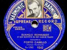 DJANGO REINHARDT & QHCF ‘BABIK’ RARE PICTURE LABEL ‘HARMONIC'/DECCA 78