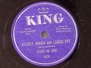 STICKS MC GHEE  BLUES IN MY HEART AND TEARS IN MY EYES/WHISKEY WOM 78 RPM 176-45