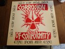 CORROSION OF CONFORMITY - EYE FOR AN EYE - + INSERT - UK 1990 ISSUE - EX
