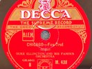 Duke Ellington: Harlem Speaks / Chicago 78 RPM DISC DECCA M 438 EX+