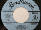TONY DRAKE Suddenly /It Hurts Me More BRUNSWICK 45 soul 1970 original promo HEAR