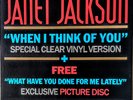 Janet Jackson, Double Single, Picture Disk Plus Clear Vinyl, When I Think Of You
