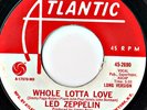 LED ZEPPELIN whole lotta love - atlantic 45-2690 PROMO - RARE NEVER PLAYED   NM