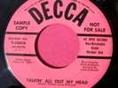 LITTLE ESTHER - Talkin' All Out My Head - Near Mint Promo 45 rpm - Decca 28804
