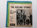 THE ROLLING STONES 1964 ITALIAN 45 ITS ALL OVER NOW  GOOD TIMES BAD TIMES  ITALY