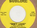 Bobby Sansom Don't Leave Sublime Soul Northern Motown