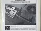 Steven Wilson (Porcupine Tree)- Tape Experiments 1985/1986 - Rare 2010 Vinyl LP