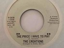 Sweet Soul 45 THE CREATIONS The Price I Have To Pay/Don't Let Me Down Virtue mp3