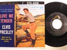 Rock & Roll 45 ELVIS PRESLEY Love Me Tender RCA VG+ 4 song ep picture sleeve f
