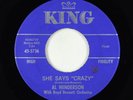 Rock & Roll 45 - Al Henderson - She Says Crazy - King