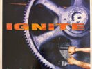IGNITE – PAST OUR MEANS - VINYL LP BLUE COLOR - REVELATION RECORDS - VG+ - 6A