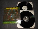 IRON MAIDEN 2 LP MAIDENS BACK FROM HELL LIVE PALATRUSSARDI MILANO 1986 EX-EX