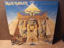 IRON MAIDEN - POWERSLAVE LP CAPITOL RECORDS PURPLE LABEL NON-TEXTURED SLEEVE